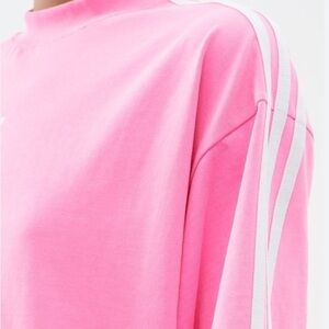 Hot Pink Sweatshirt Dress